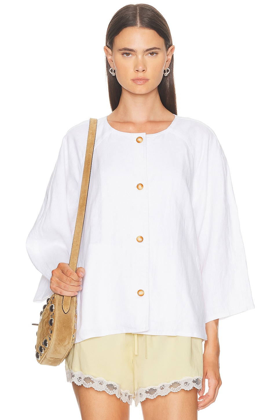 Posse BLUSE in Elfenbein - White.  XS also in L, M