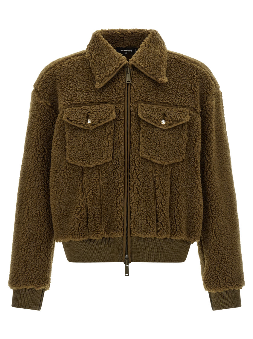 Brown Shirt Collar Jacket