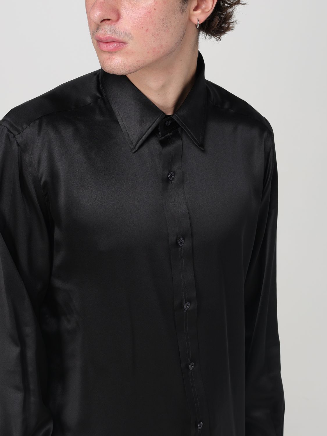 Camicia In Seta Slim Fit