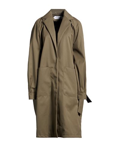 Fête Impériale Woman Overcoat & Trench Coat Military green Size 10 Polyester, Cotton, Polyurethane