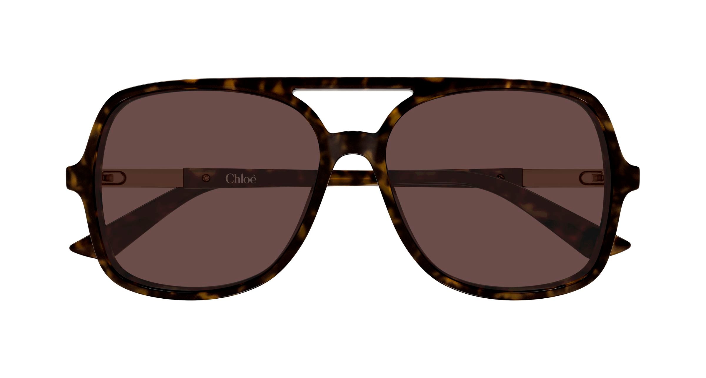 Chloé Woman Chloé CH0364S 002 Sunglasses Acetate Havana Brown Pilot