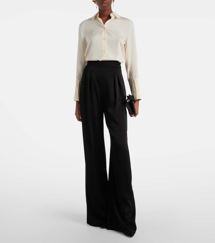Divo satin wide-leg pants