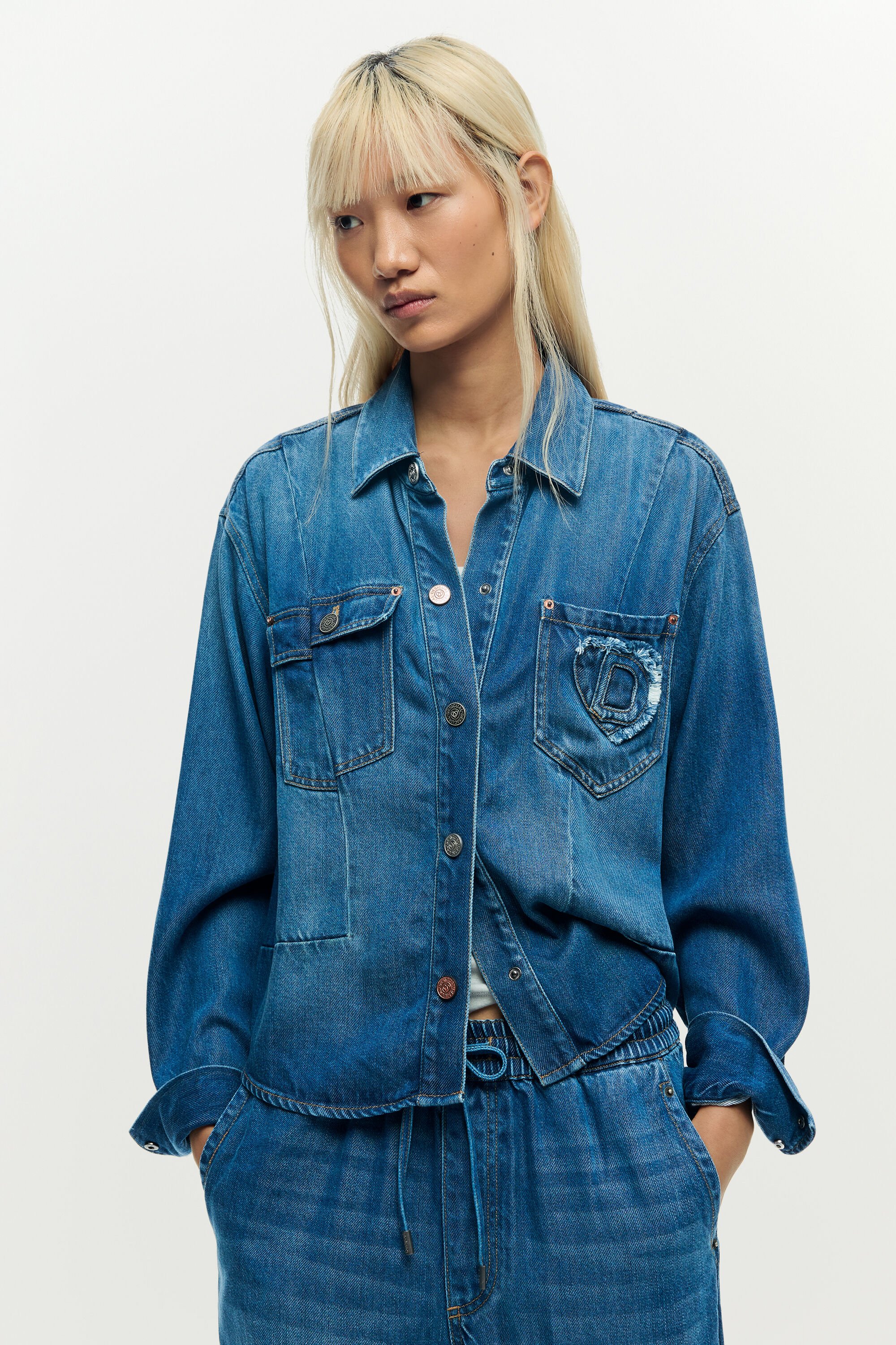 Denim jacket logo
