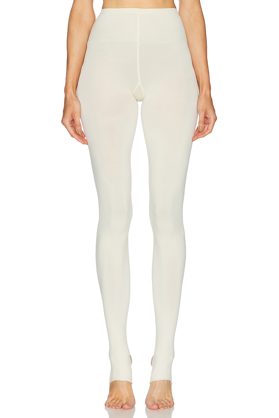 SWEDISH STOCKINGS Lia Stir Up Tights in Ivory - Ivory. M also in