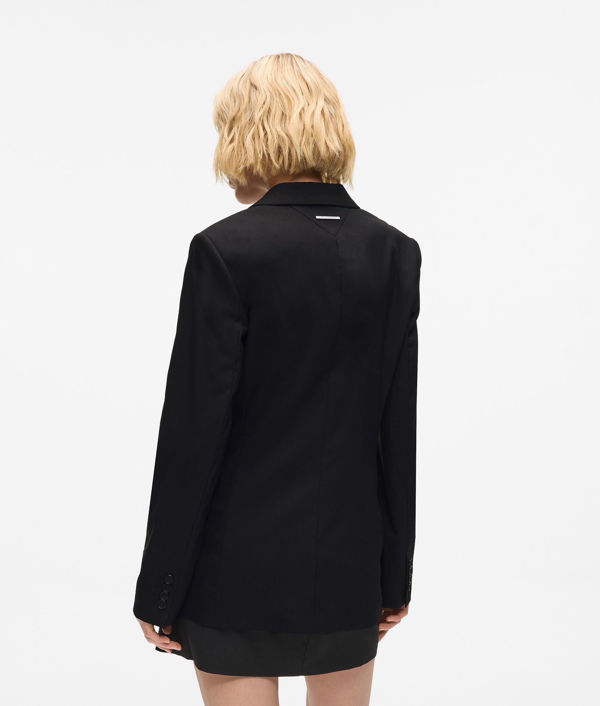 Karl Lagerfeld - Blazer Mit Kontrastierendem Revers Und Gürtel, Damen, Schwarz/weiss, Größe