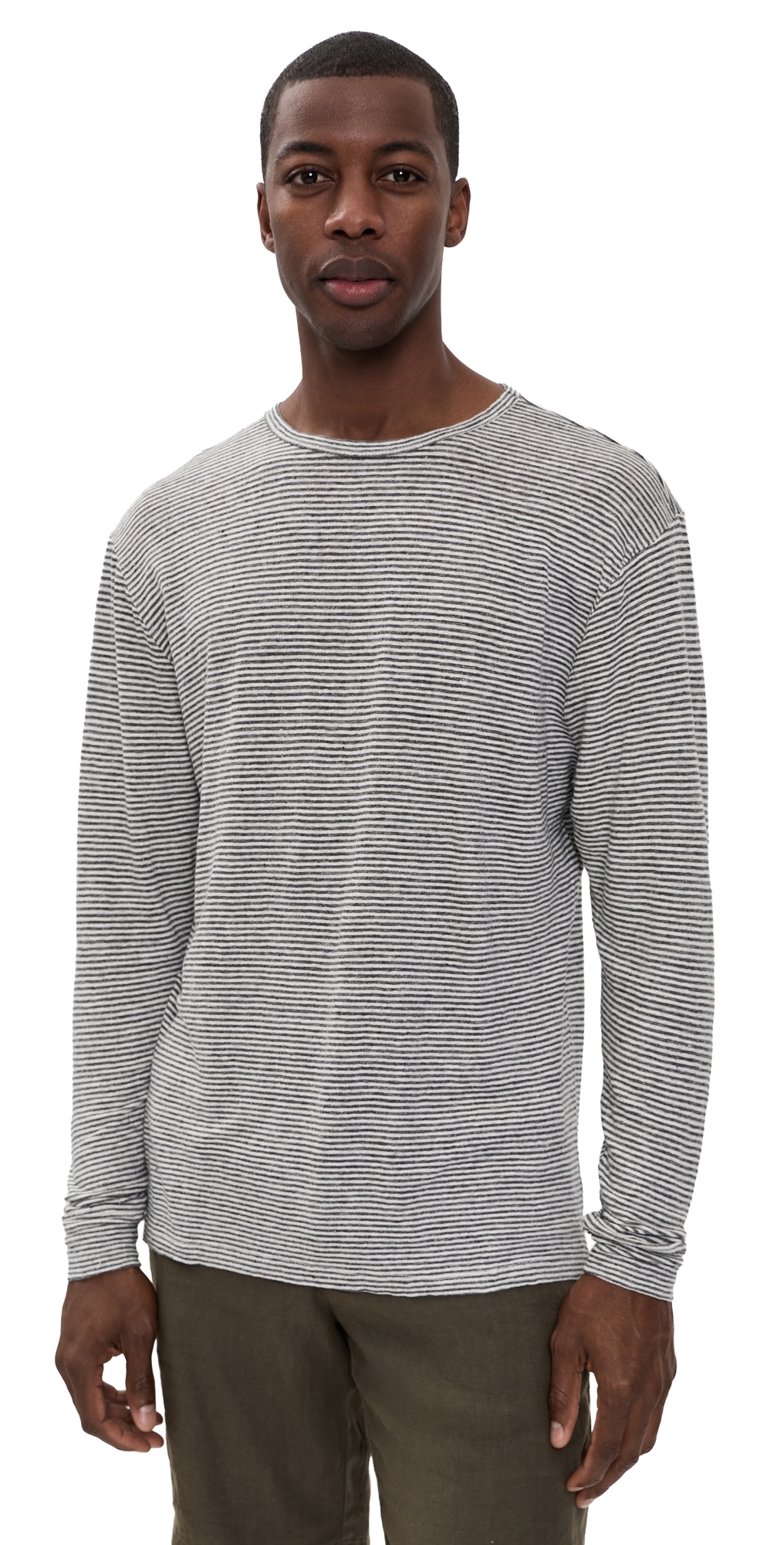 Linen Long Sleeve Sun Tee Lines