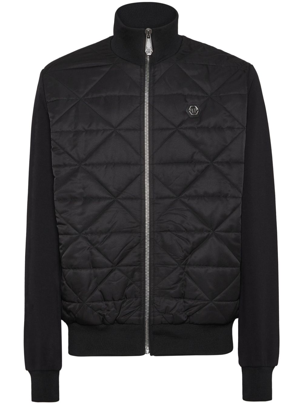 Quilted jogging jacket - Black