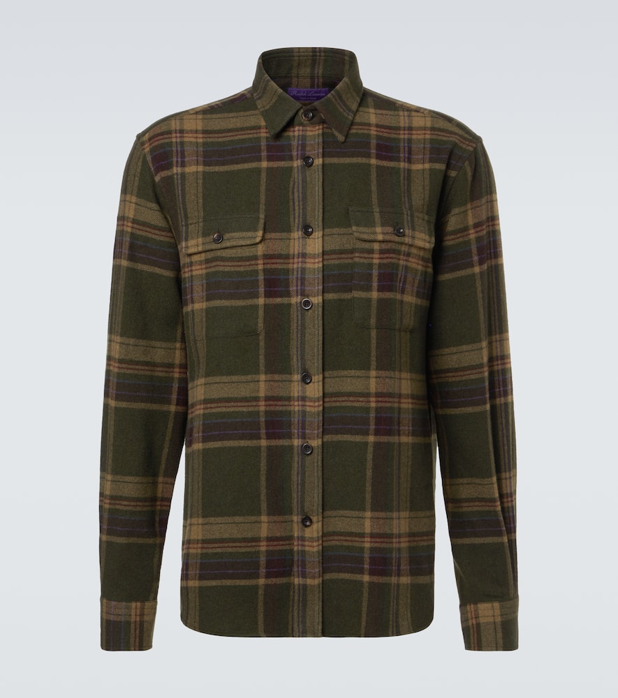 Checked cashmere shirt