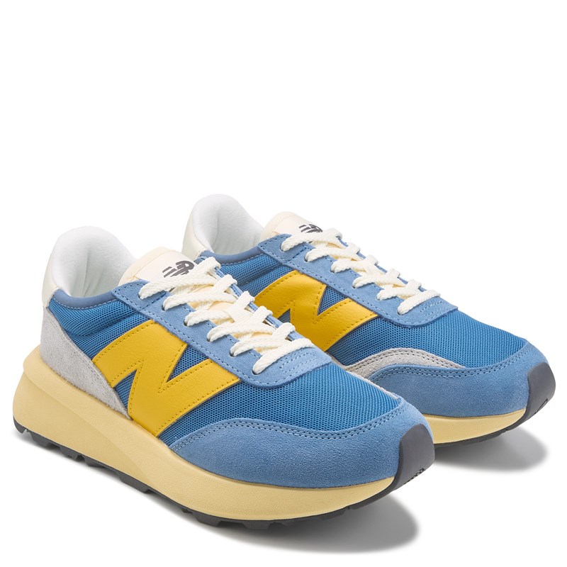 Men's 370 Retro Sneakers (Blue/Yellow)