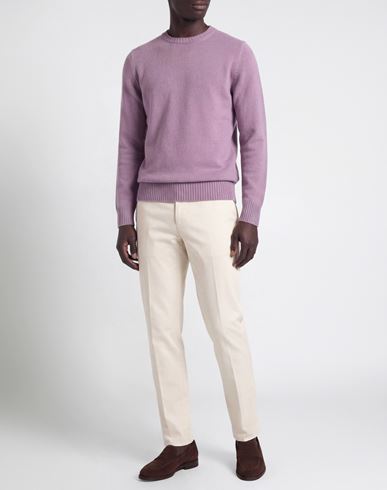 Man Sweater Lilac Size 38 Cashmere