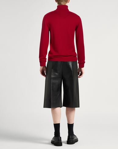 Man Turtleneck Red Size 40 Merino Wool