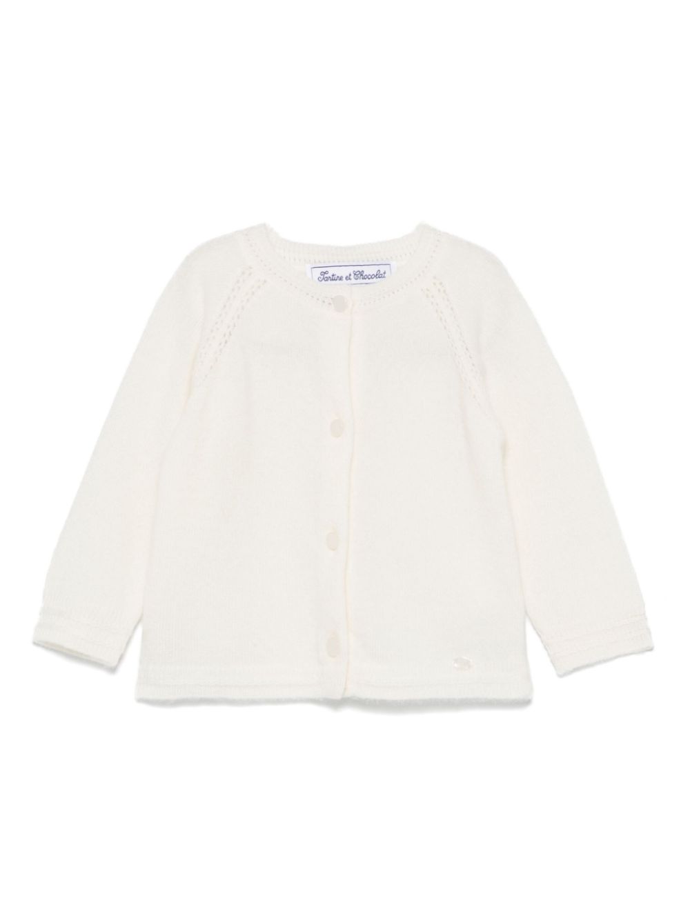 Logo-plaque cardigan - Pink