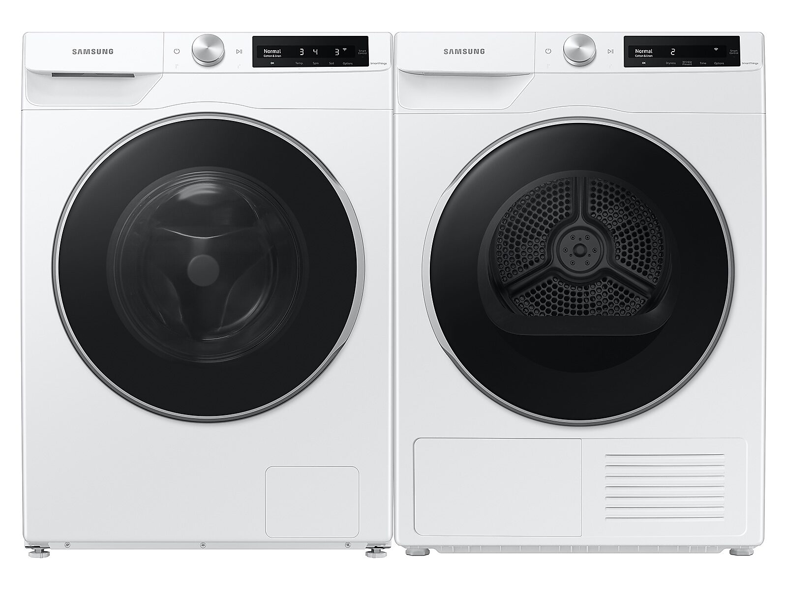 4.0 cu. ft. Heat Pump Dryer with AI Smart Dial and Wi-Fi Connectivity in White(DV25B6900HW/A2)