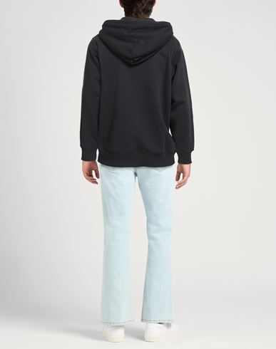 Man Sweatshirt Black Size M Cotton, Elastane
