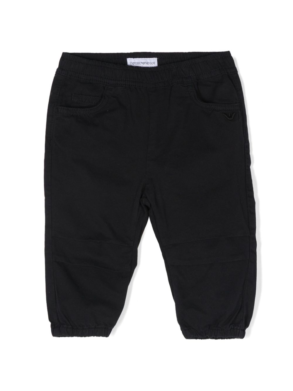 Pleat-detail tapered trousers - Blue