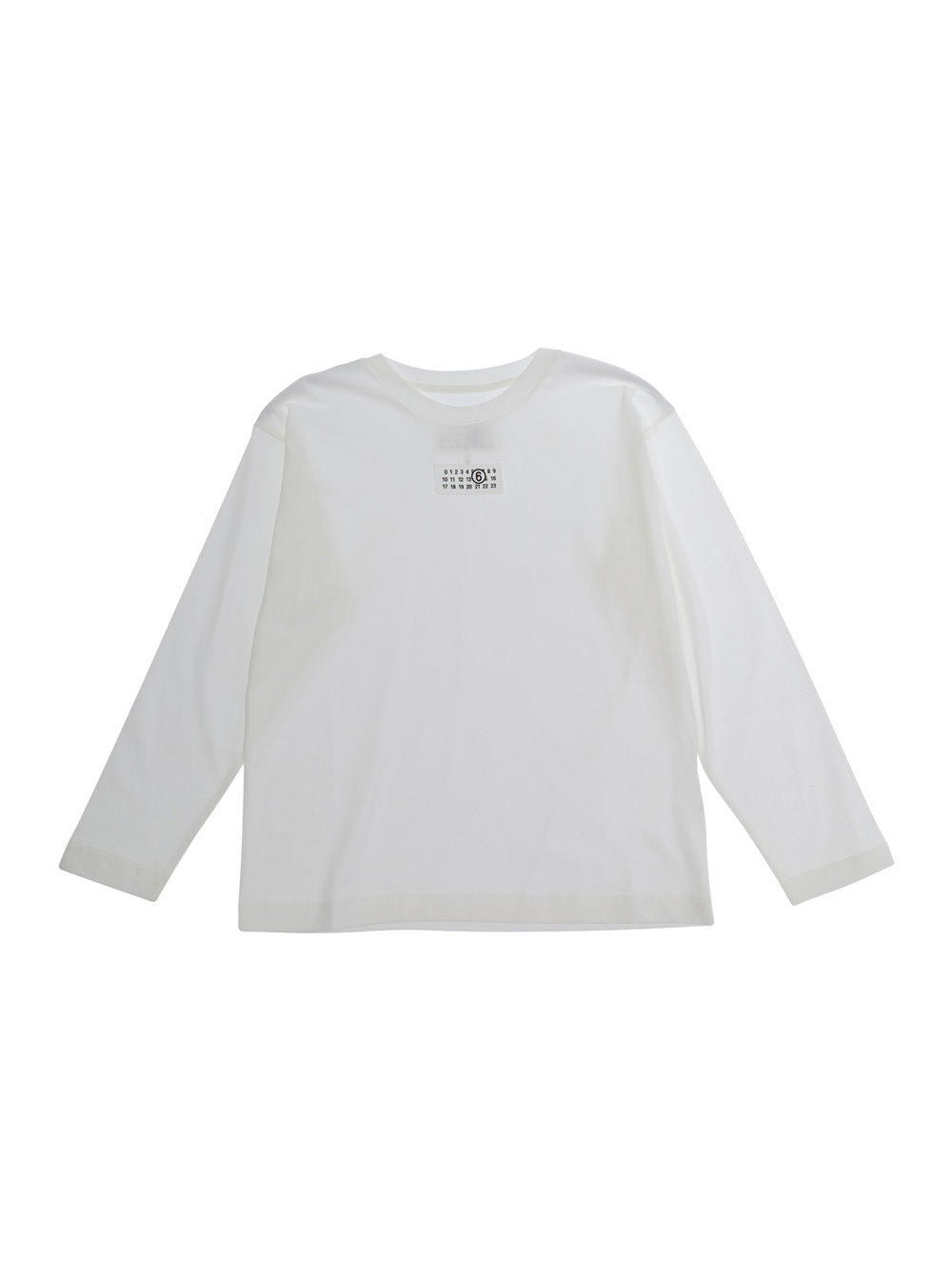 Long-Sleeved Cotton T-Shirt — White