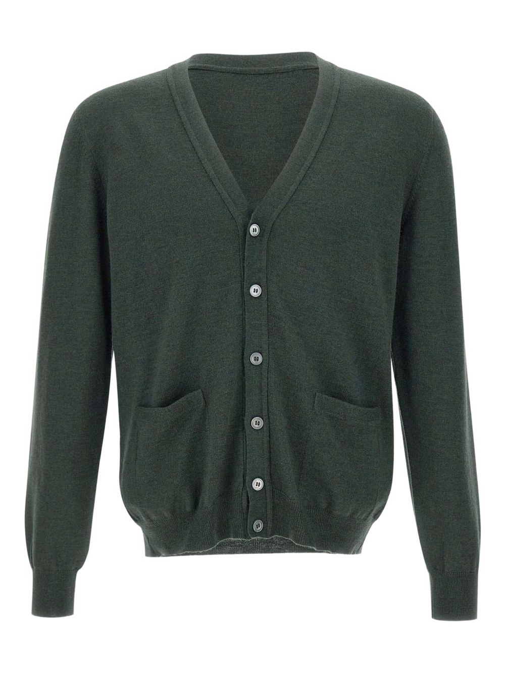 Merino cardigan - Green