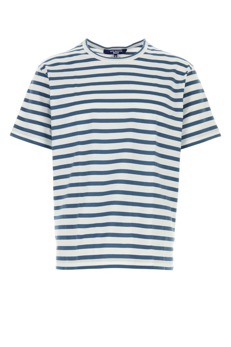 Junya Watanabe - cotton t shirt crew neck striped