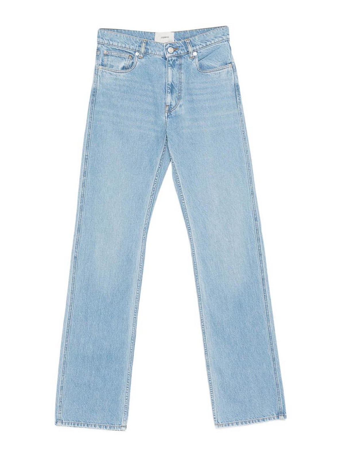 Coperni - straight leg trousers light wash belt loop