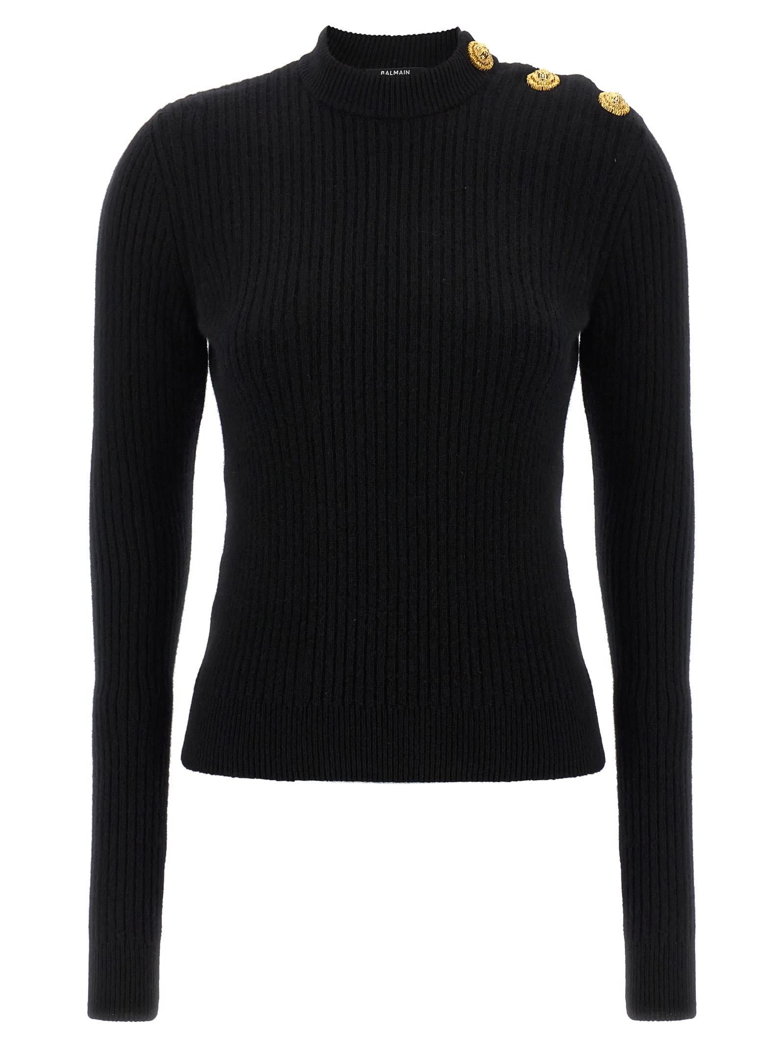 Ribbed Sweater Sweaters And Cardigans Black