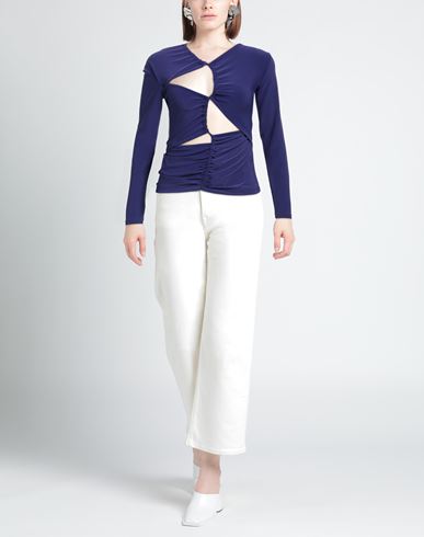 Woman Top Purple Size L Polyester, Elastane