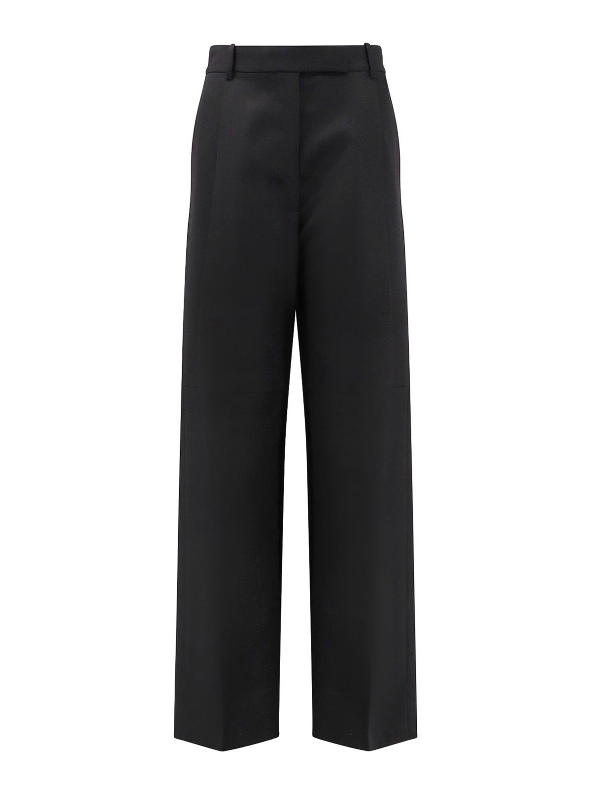 Wool trousers with pleats
