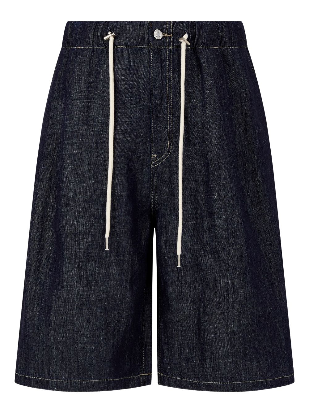 STUDIO TOMBOY drawstring denim shorts - Blue