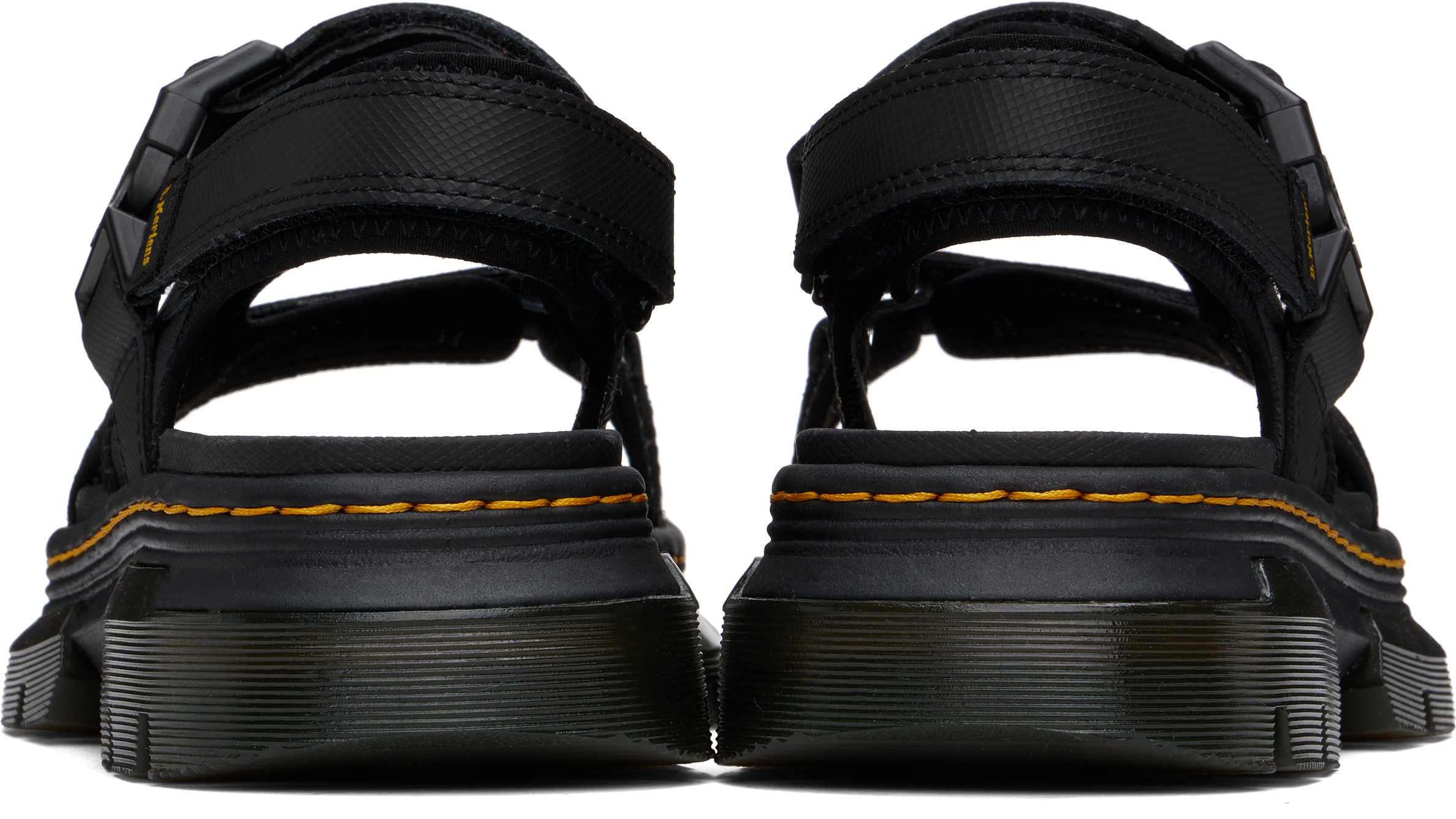 Dr. Martens Black Forster Poly Webbing Sandals