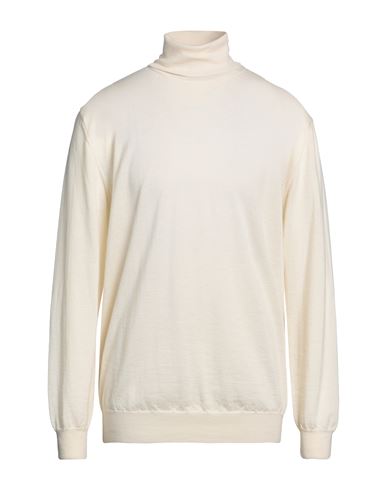 Man Turtleneck White Size M Merino Wool
