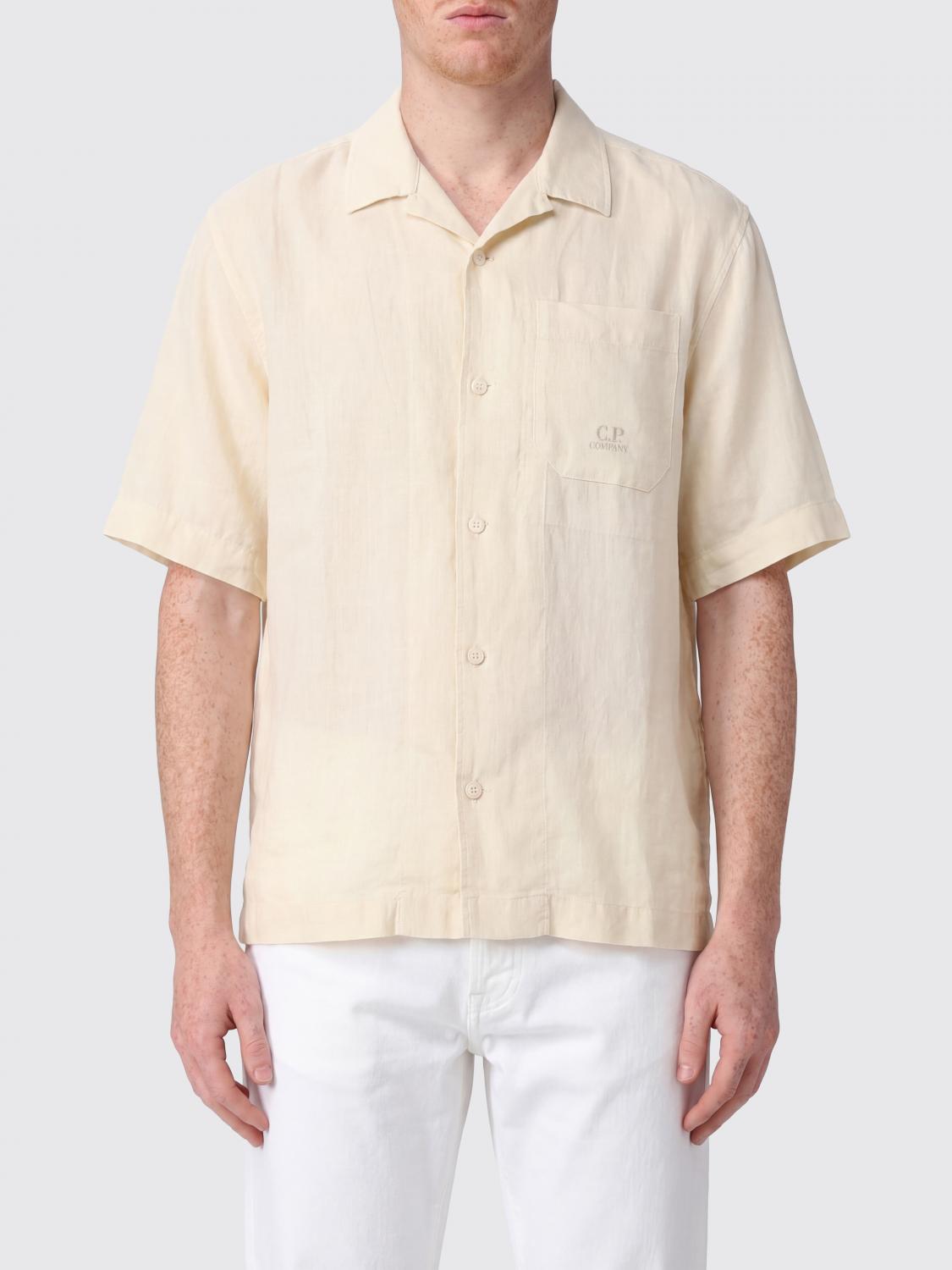 C. P. COMPANY Shirt Men color Beige