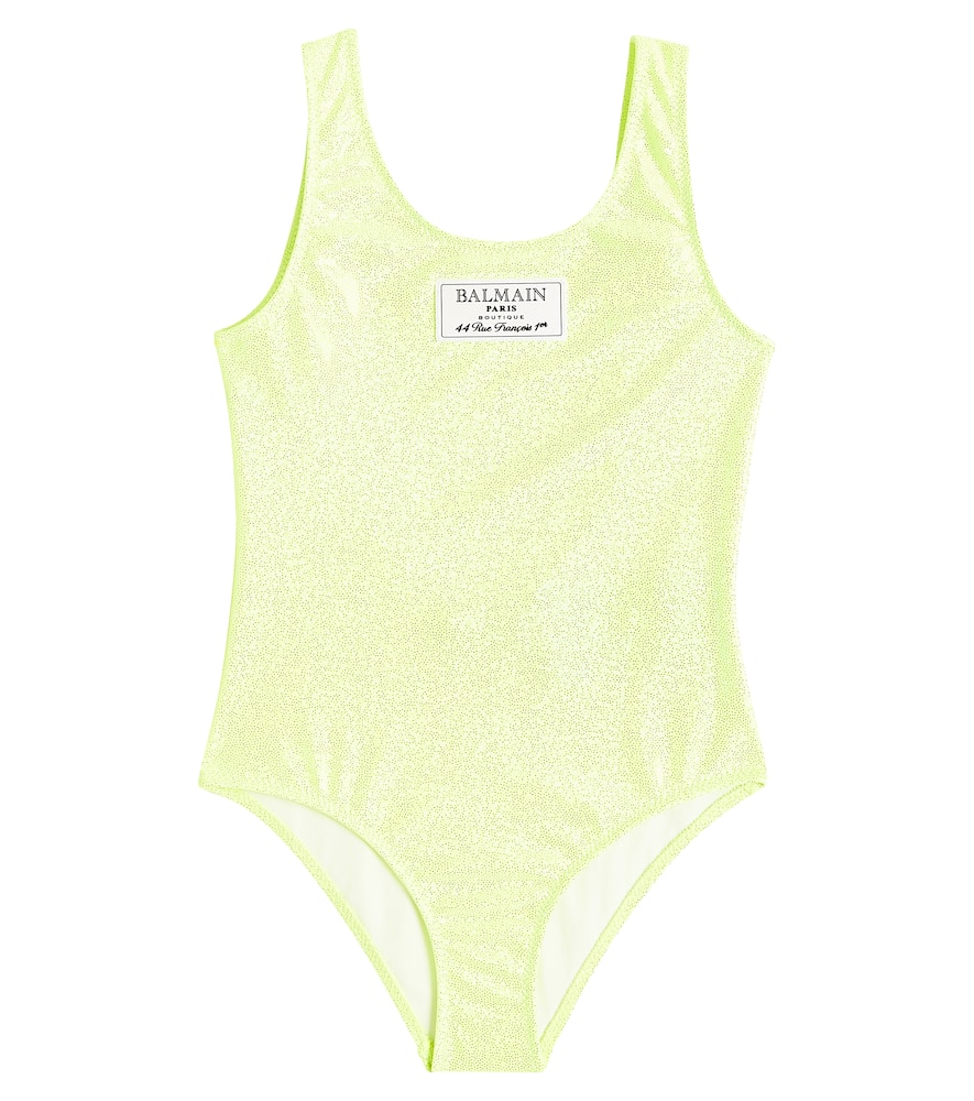 Balmain Kids Logo swimsuit