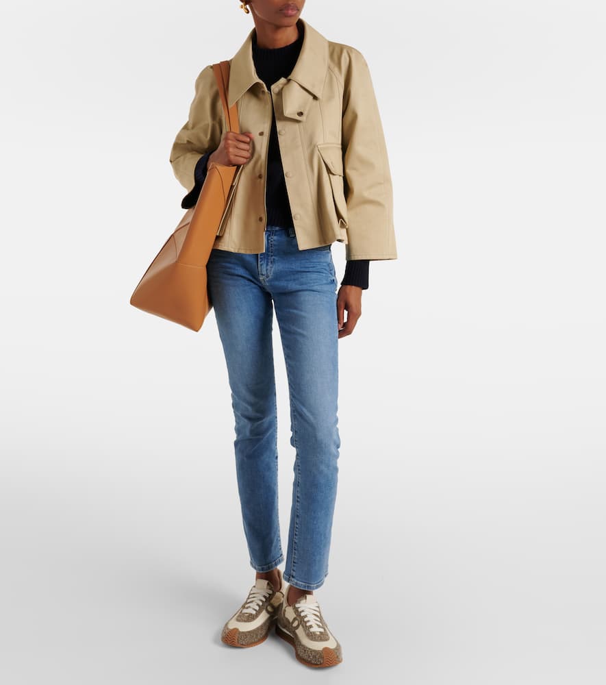 High-rise straight jeans