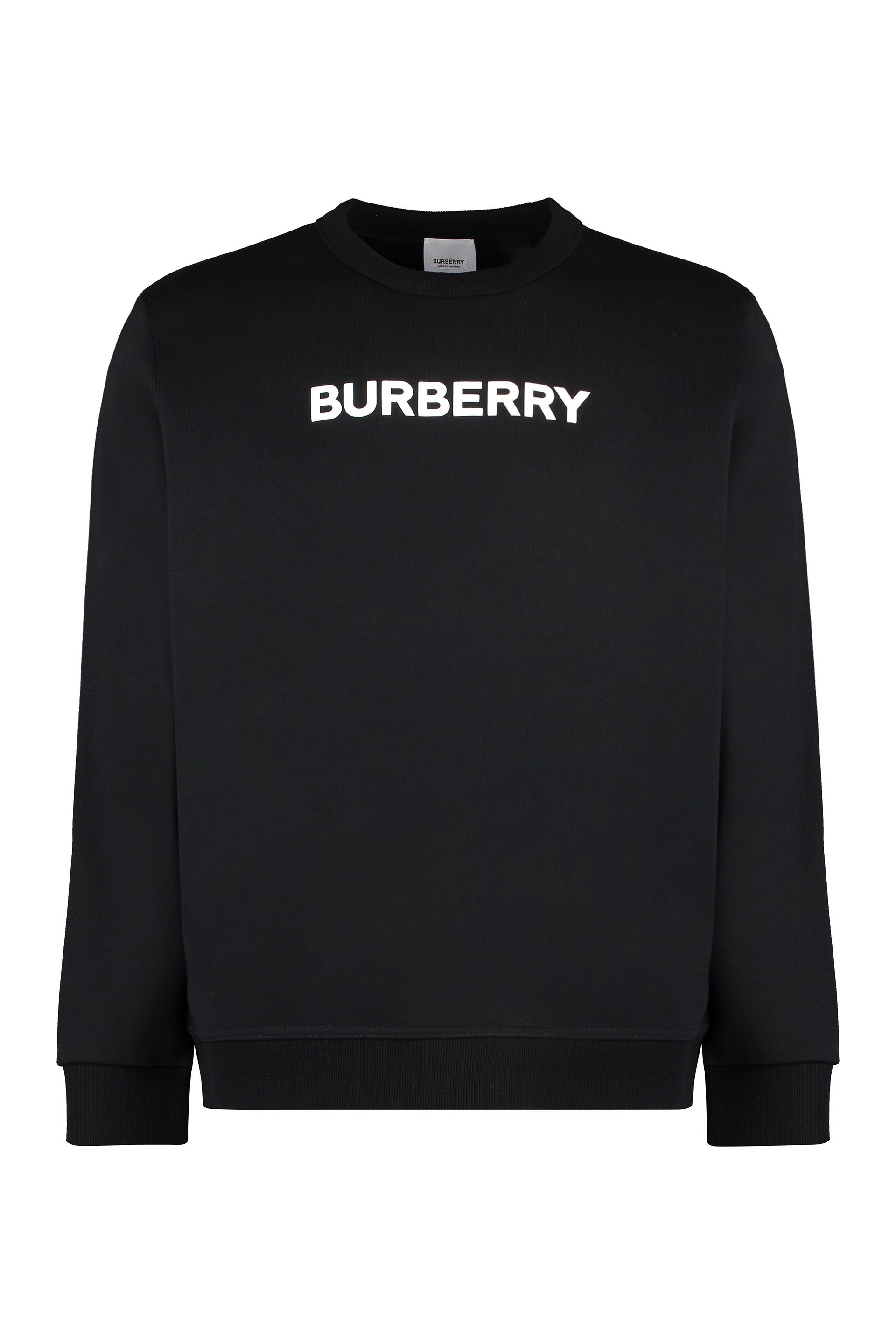 Men's Ribbed-Cuff Cotton Crew-Neck Sweatshirt