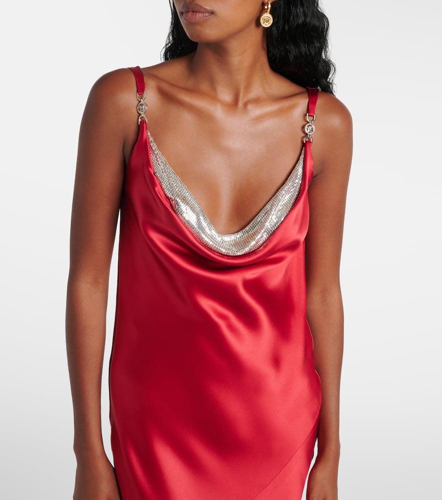 Silk satin gown