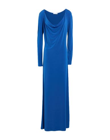 Woman Maxi dress Bright blue Size 0 Polyester, Elastane