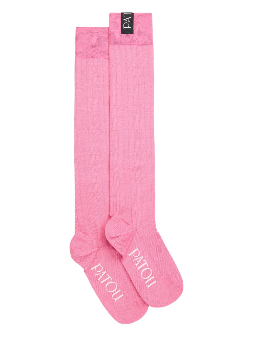 Ribbed knee-high socks - Pink