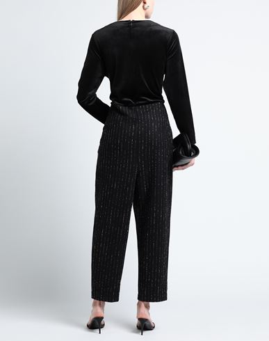 Woman Jumpsuit Black Size 6 Polyester, Elastane, Cotton, Wool, Acrylic