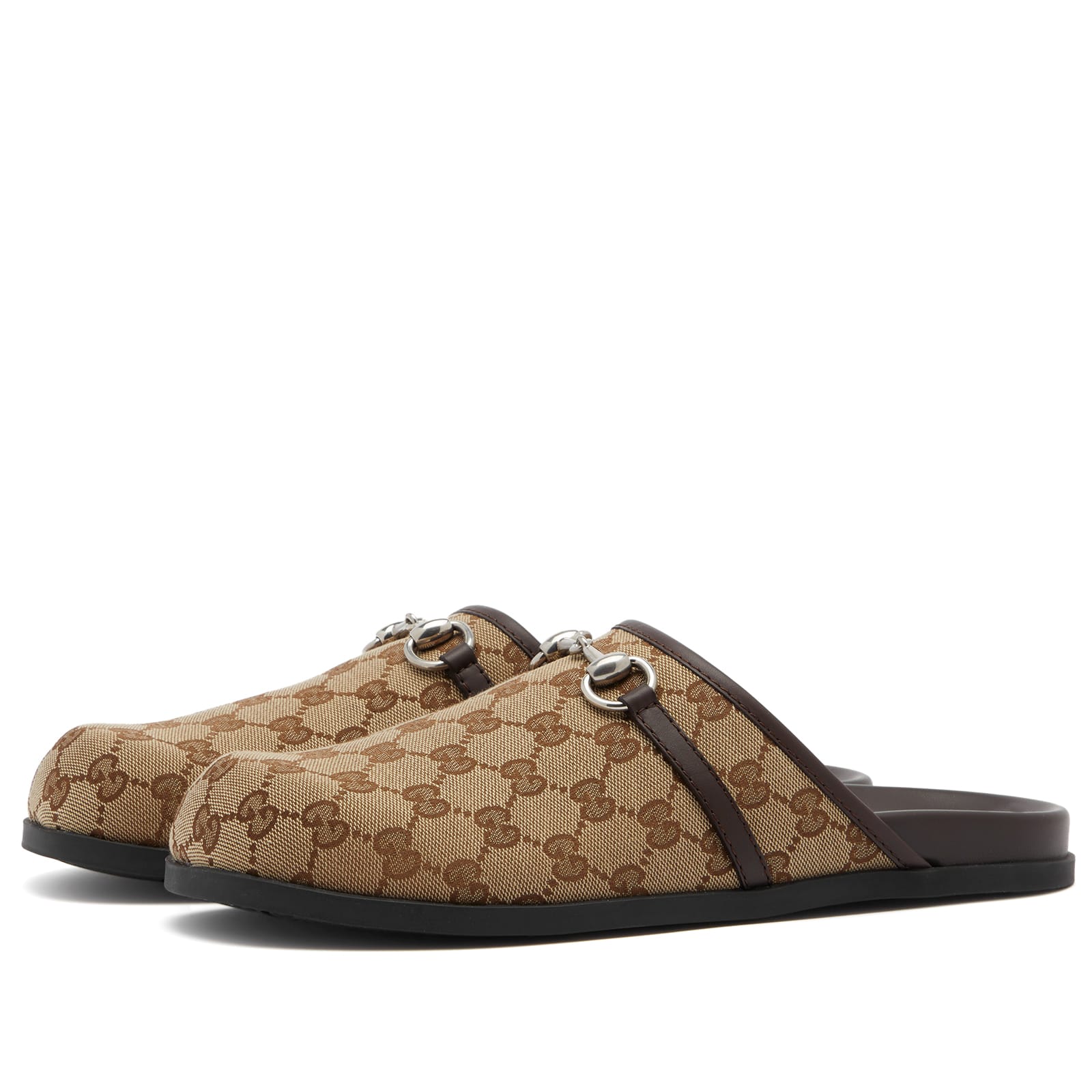 Men's Rhain GG Monogram Clog in Beige, Size UK 10 