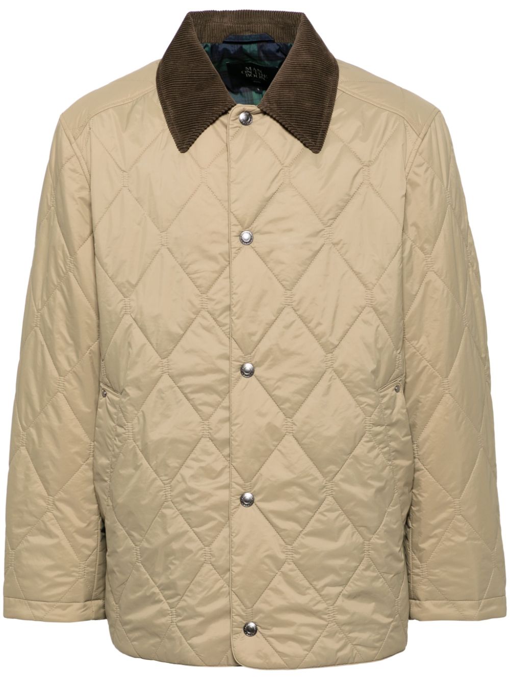Quilted shirt jacket - Neutrals