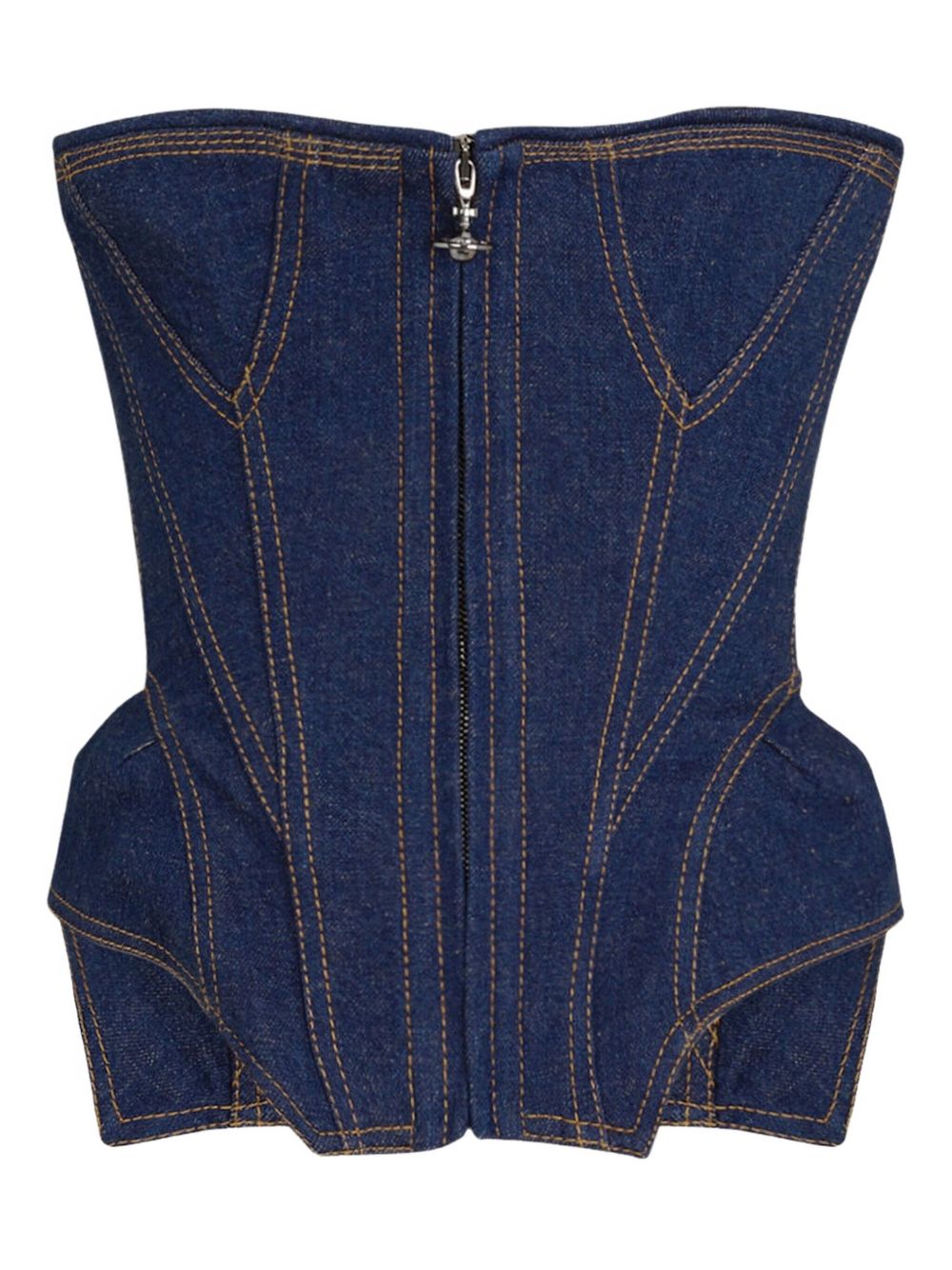 Vivienne Westwood denim cobrax corset - Blue
