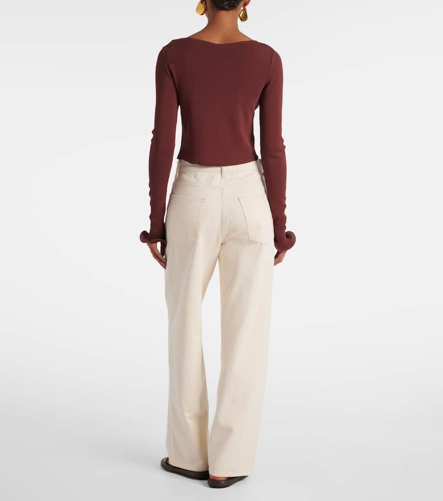 Same Knitted ruffled top