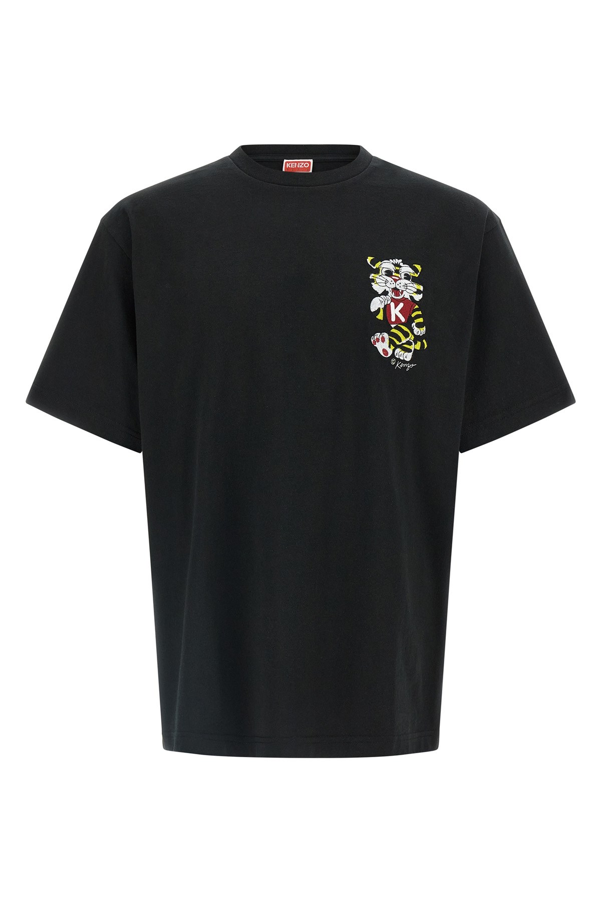'Wild Tiger Embroidered' T-Shirt