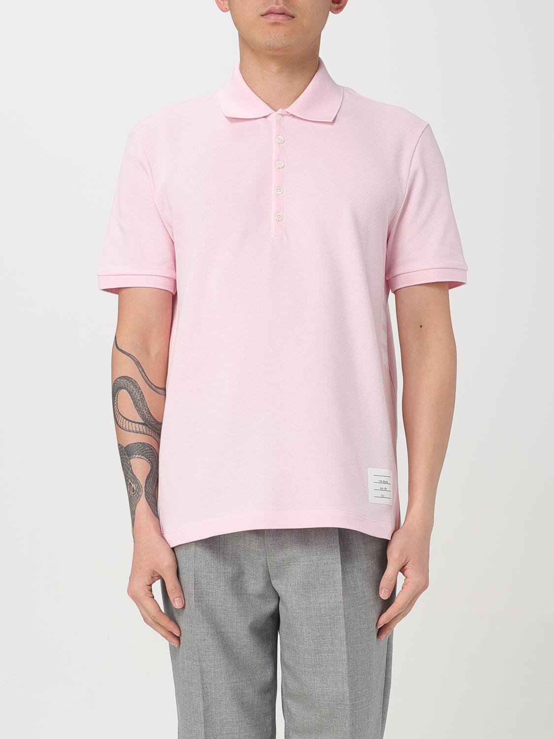 Polo Shirt Men color Pink
