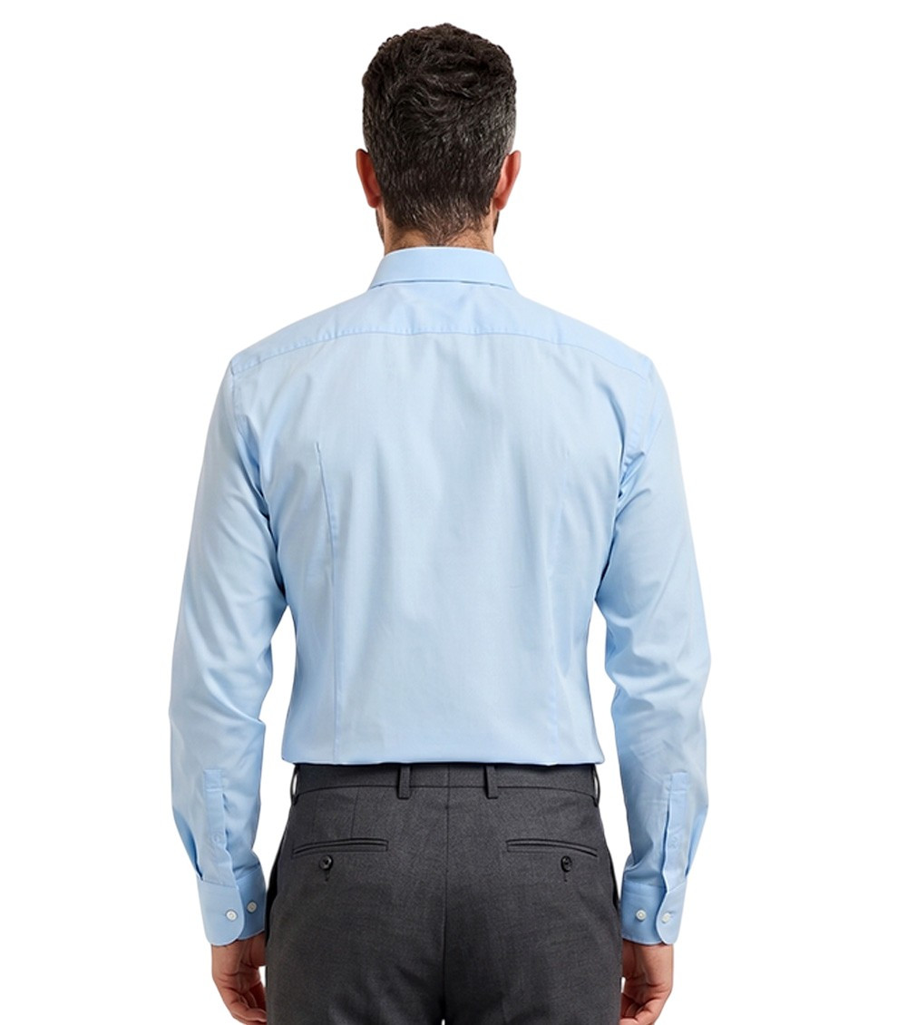 Sky Blue Solid Shirts