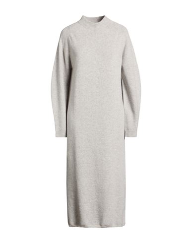 Woman Midi dress Light grey Size S Virgin Wool