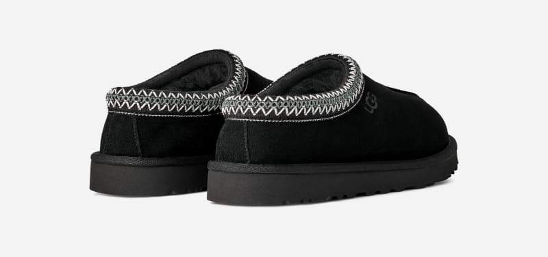 ® Men's Tasman II Sheepskin Slippers Clogs in Black