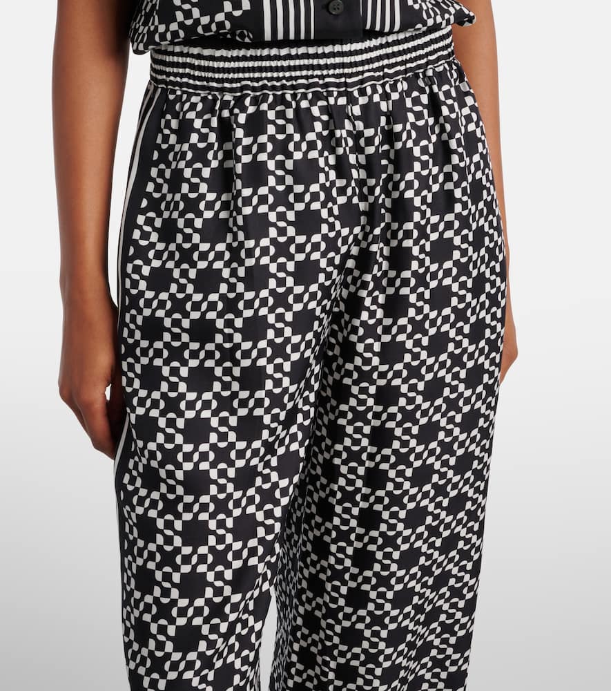 Zuna printed wide-leg pants