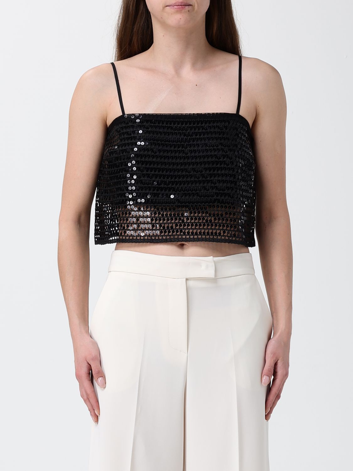 Top Woman color Black