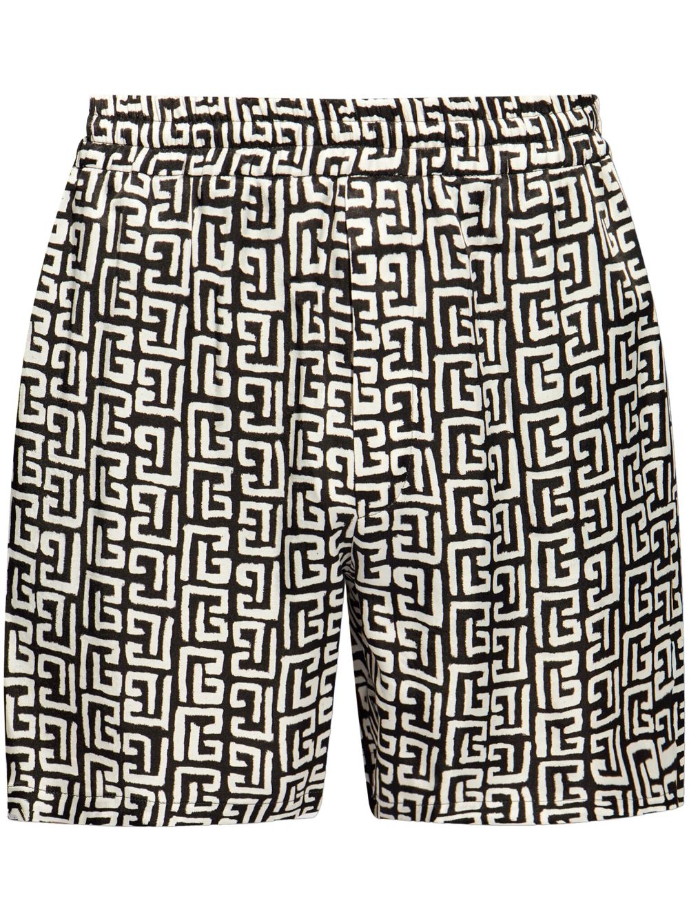 4G-print deck shorts - Black