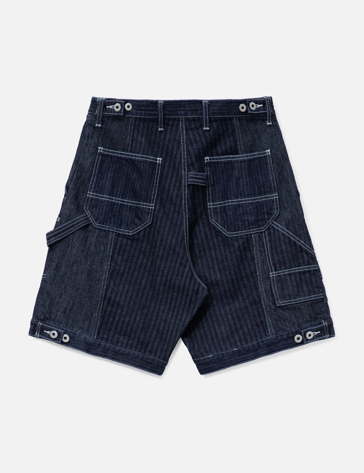 Patchwork Double Knee Shorts Rinse